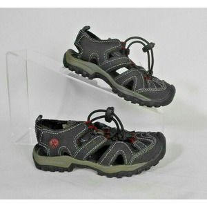 Northside Kids Burke ll Lace Up Open Toe Black Green